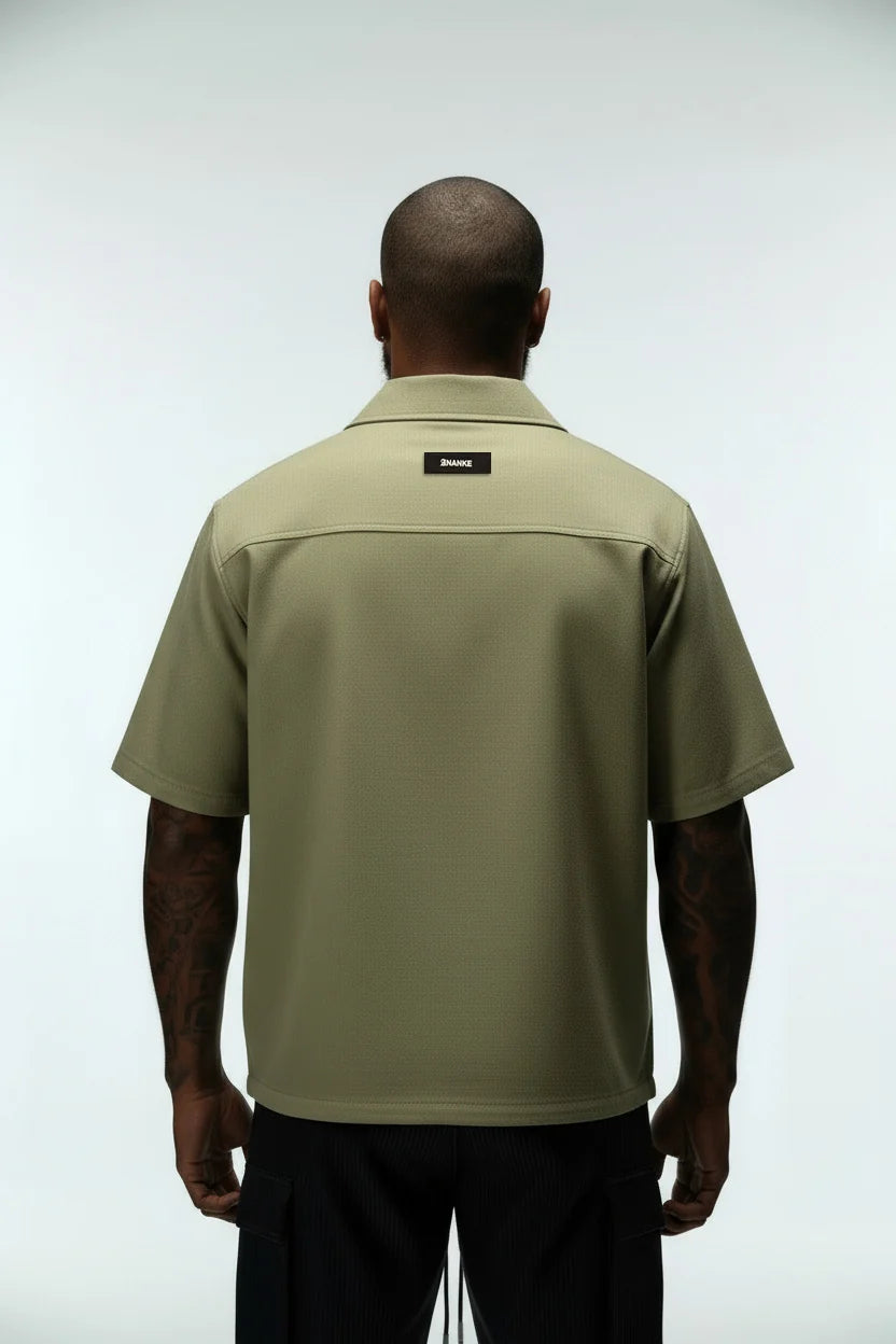Ananke Cropped Cuban Button Down Shirt