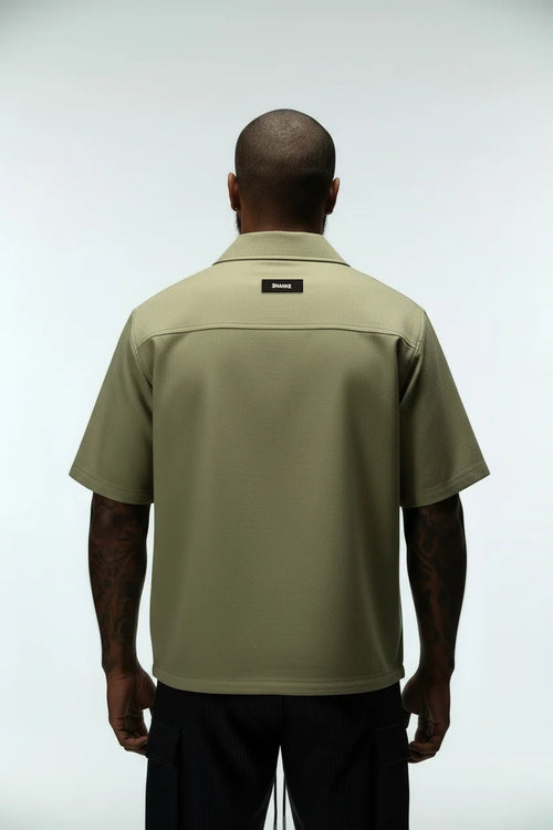 Ananke Cropped Cuban Button Down Shirt