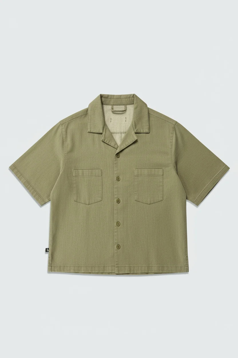 Ananke Cropped Cuban Button Down Shirt