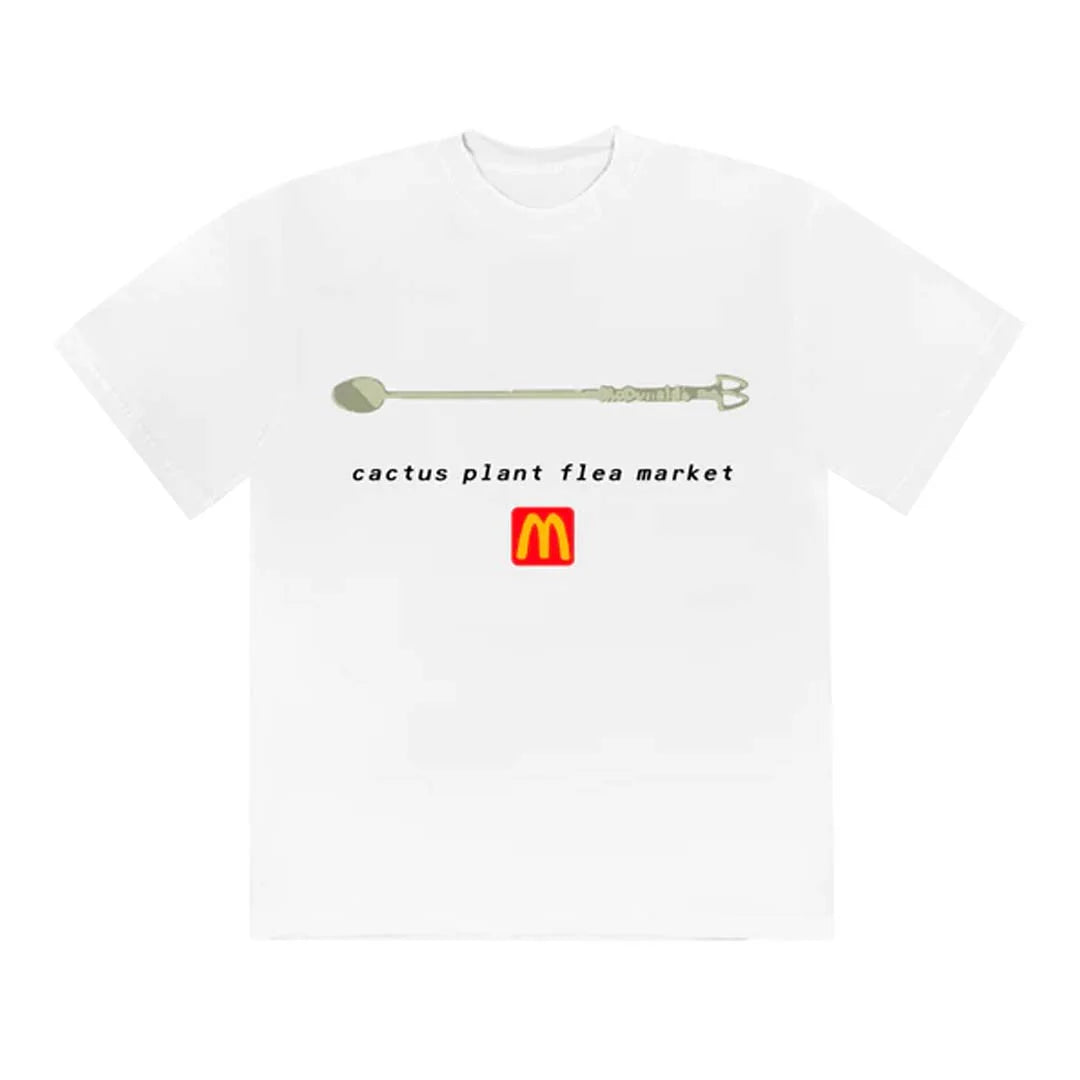 Travis Scott Cactus Plant flea Market x McDonalds Coffee Stirrer Tee