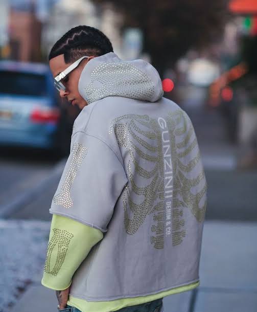 Gunzini Studded Ribs Royal Hoodie