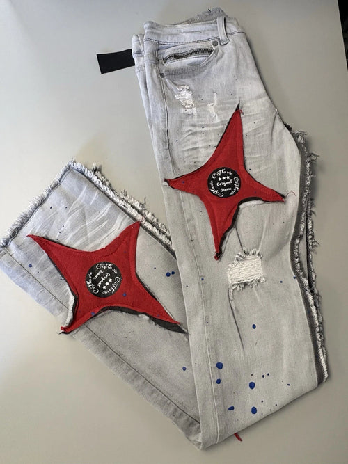 C'est La Vie Stacked Flare Jeans