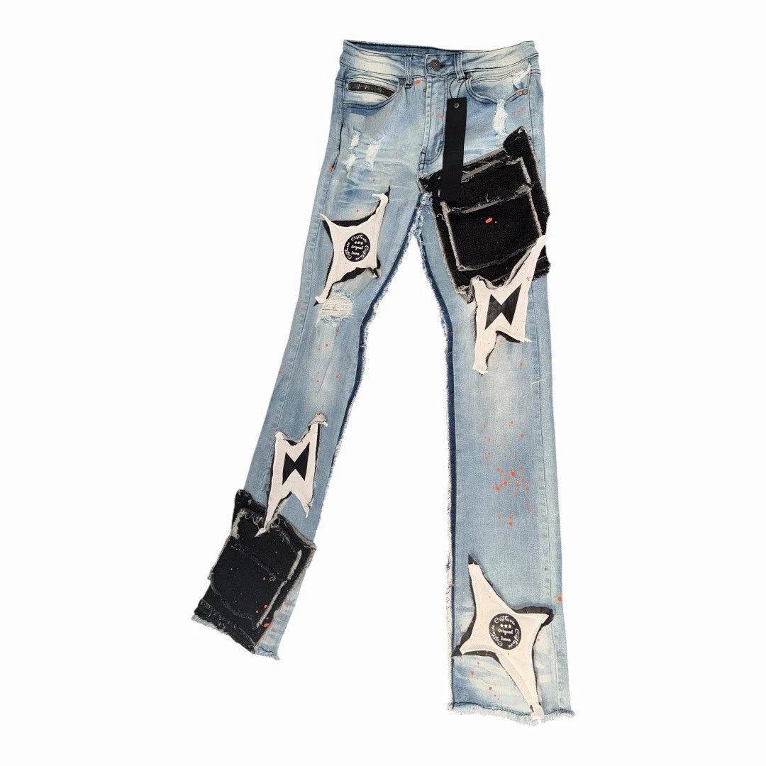 C'est La Vie Stacked Flare Jeans